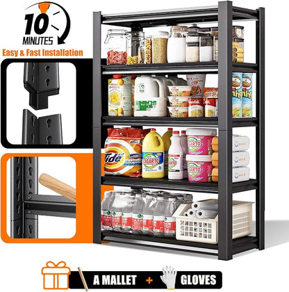 40in Wide Garage Shelving Heavy Duty，2500lbs Large Loads Adjustable Garage - Image 6