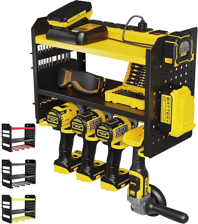 Power Tool Organizer Wall Mount by BUILTSTRONG