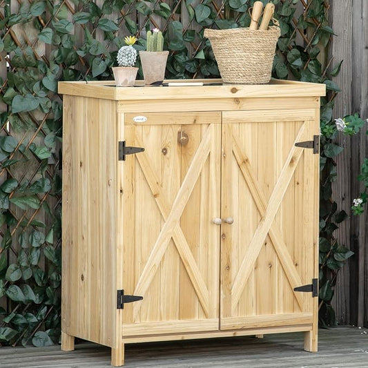 Garden Storage Cabinet, Outdoor Tool Shed by Zjjseloru