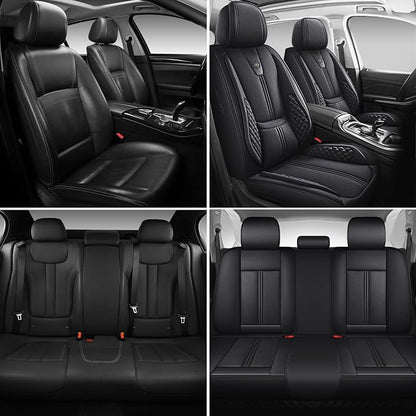 Car Seat Covers Front Only, Easy Install Luxury Leather Automotive Seat Covers - Image 8