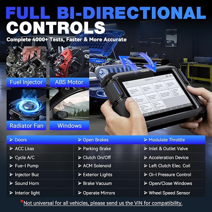 VDIAGTOOL Bidirectional Scan Tool VD70, OBD2 Scanner Diagnostic Tool - Image 3