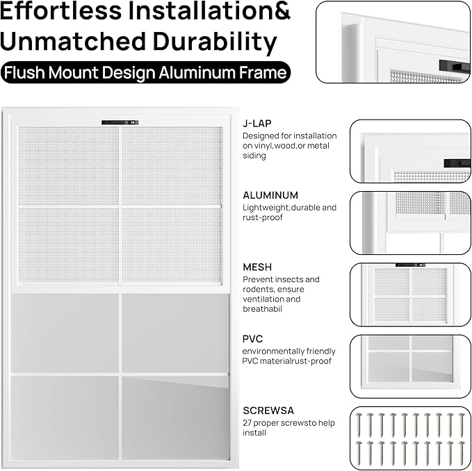 2 Pack 24" x 36"Shed Window, - Image 3