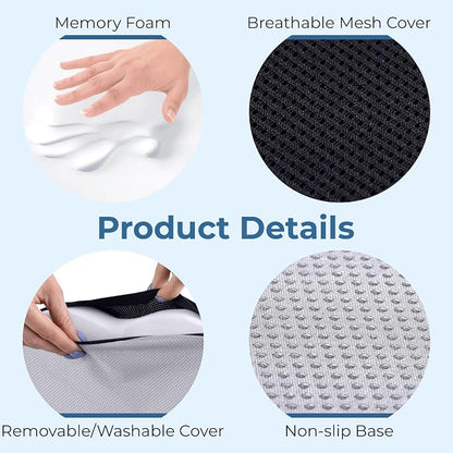 5 STARS UNITED Seat Cushion for Tailbone Pain Relief – Memory Foam Lifting - Image 7
