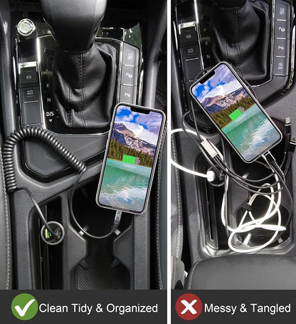 Coiled Lightning Cable, iPhone Charger Cable 3FT - Image 5