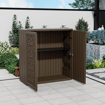 Storage Box Outdoor Caninet, Resin Indoor Storage Box Waterproof Outdoor - Image 2