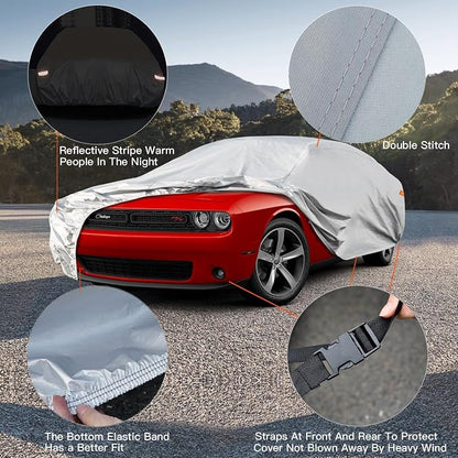 Kayme 6 Layers Car Cover Waterproof All Weather - Image 3