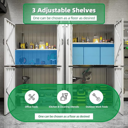 AECOJOY Outdoor Storage Cabinet, Outdoor Cabinets Waterproof - Image 3