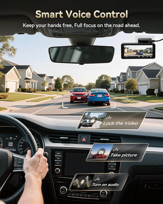 REDTIGER F77 4K+4K Dash Cam Front and Rear, Dual STARVIS 2 IMX678 HDR, Built-in - Image 5