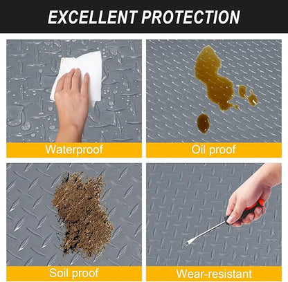 7.5x25 FT Garage Floor Mat, 2.8mm Thickened Flooring Roll - Image 6