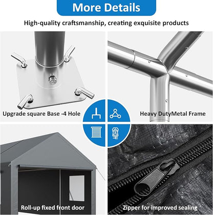 Polar Aurora 13x25 FT Carport, Carport Canopy, Heavy Duty Car Port - Image 3