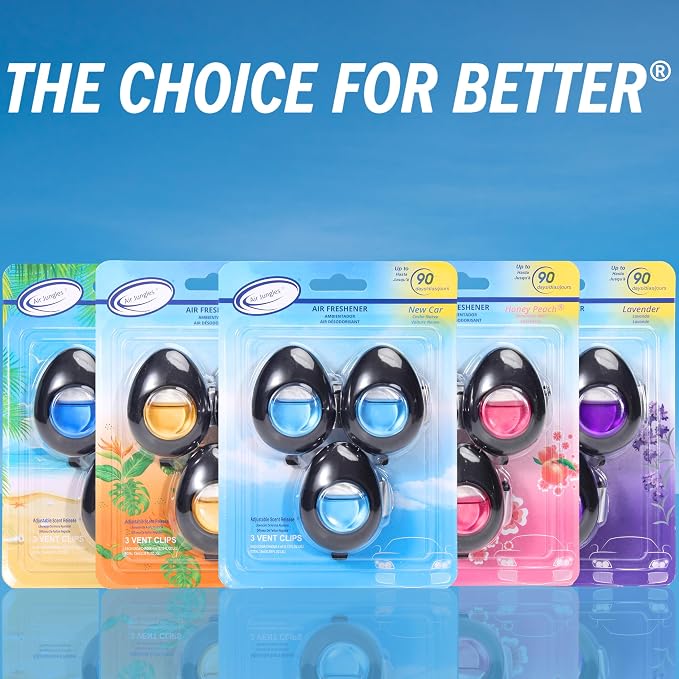 Air Jungles Car Air Freshener Vent Clip 3 Count, Ocean Scent, 4 ml Each - Image 8