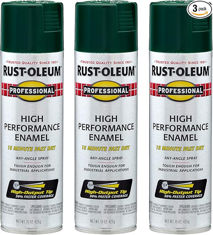Rust-Oleum 7538838-3PK Professional High Performance Enamel Spray Paint by Rust-Oleum
