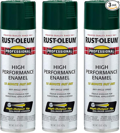 Rust-Oleum 7538838-3PK Professional High Performance Enamel Spray Paint by Rust-Oleum