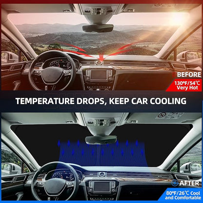 Windshield Sun Shade for Toyo-ta Highlander 2020-2025 2026 Foldable Sunshade - Image 2