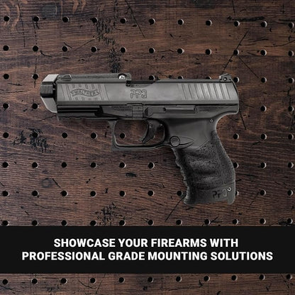 Spartan Mounts Universal Pistol Revolver Wall Mount | Display Hook Adapter Bore - Image 8