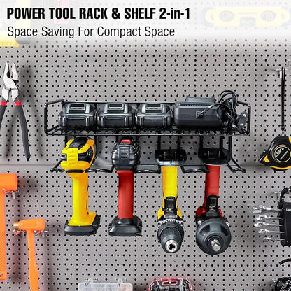 UNITEDPOWER Wall Mounted Power Tool Organizer Holder, Heavy Duty Utility - Image 5