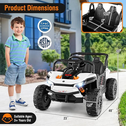 Costzon Kids UTV, 12V Battery Powered Electric Off-Road Car w/Remote Control - Image 6