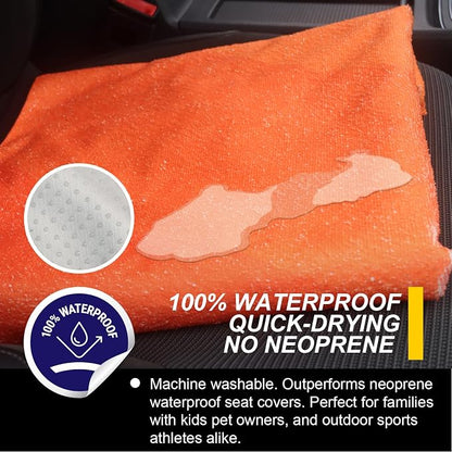 Back Seat Cover for Car Trucks Van SUV, Waterproof Rear Bench Towel Seat Covers - Image 3