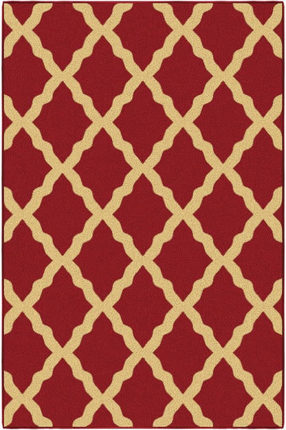 Ottomanson 3'3" x 5' Rugs for Living Room Trellis Area Rug for Bedroom - Image 6