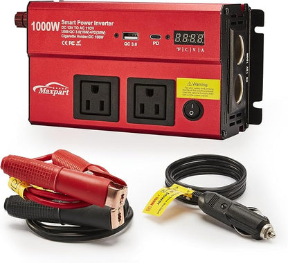 TWING Car 1000w Inverter, 12v DC to 110v Power Inverters by TwingRepublic