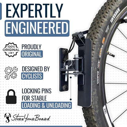 StoreYourBoard Bike Swivel Rack – Wall Mounted Garage Bike Storage, Vertical - Image 5