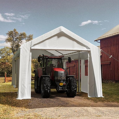 12x20ft Heavy Duty Carport Outdoor Canopy Portable Garage - Image 6