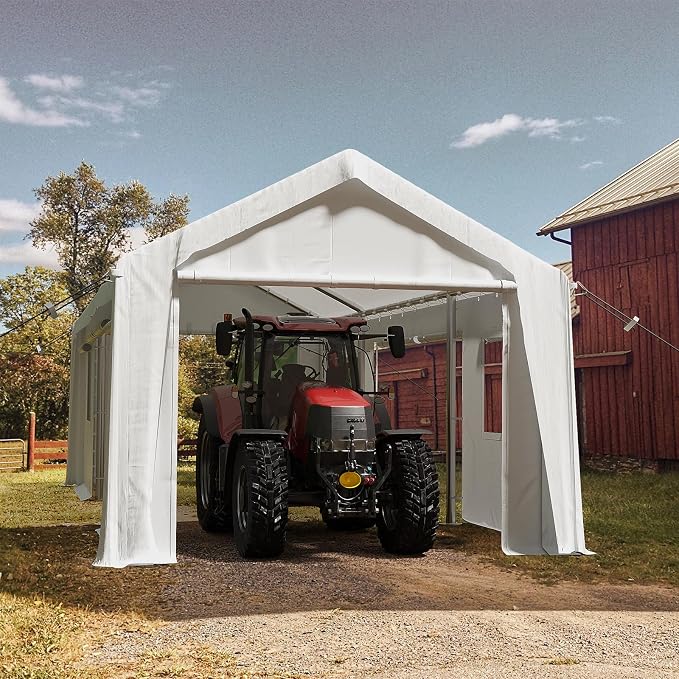 10x20ft Heavy Duty Carport Outdoor Canopy Portable Garage - Image 6
