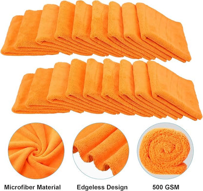 Shimeyao 30 Pcs Edgeless Microfiber Plush Towels - Image 3