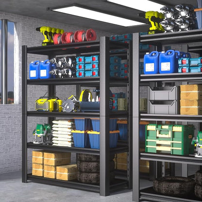 72" H x 48" W x 20" D 5-Tier Heavy Duty Garage Shelving Unit, 3000 LBS Capacity - Image 7