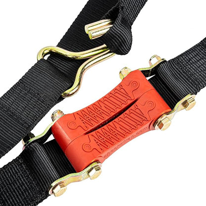Ratchet Strap, 9’ x 2” Shock Absorbing Heavy Duty Tie downs - Image 4