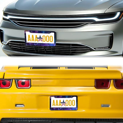 License Plate Frames for Men Multicolor License Plate Cover for Women Galaxy - Image 8