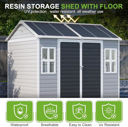 8x6 Shed Plastic Outdoor Storage - Image 3