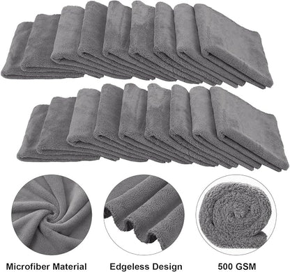 Shimeyao 30 Pcs Edgeless Microfiber Plush Towels - Image 3