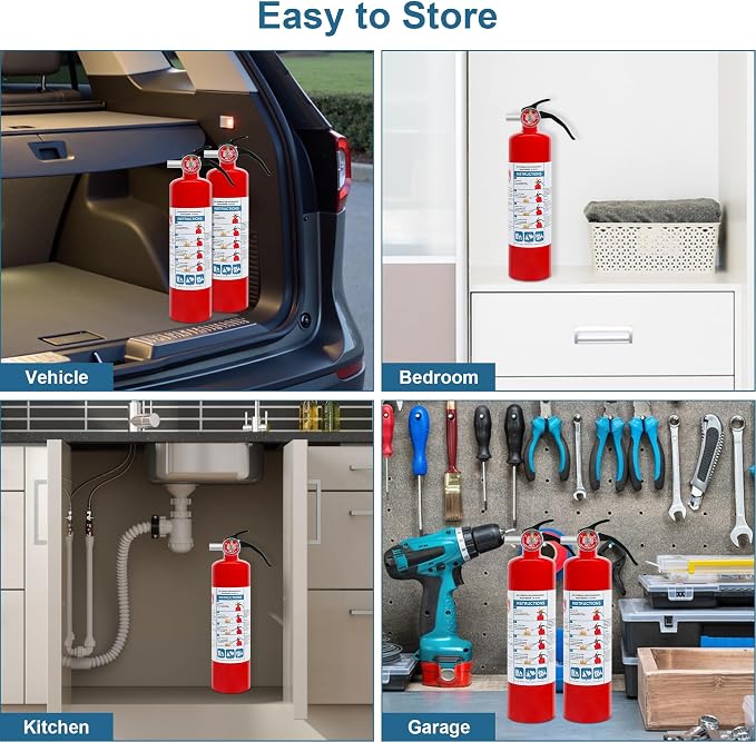 1 Pack Dry Chemical Fire Extinguisher 2.5 lb ABC, Boat Use, 1A:10B:C Rating - Image 6