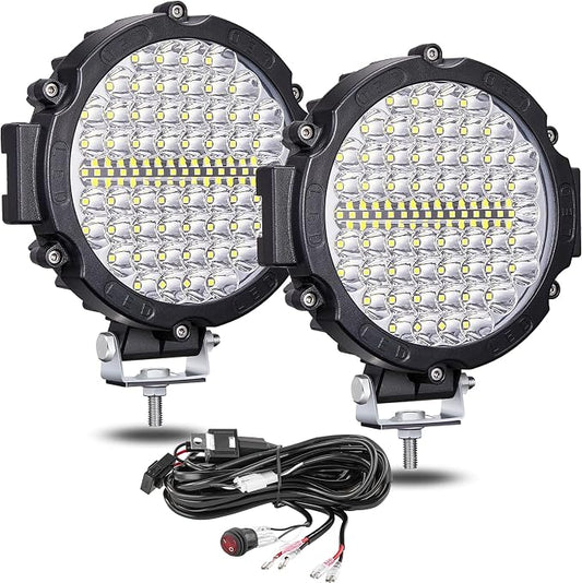 7 Inch Round LED Off Road Driving Lights by SanYoung-AutomotiveLights