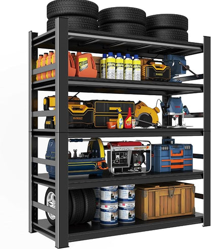 Heavy Duty 5-Tier Garage Shelf Steel Unit 3000lb Capacity | Garage & Basement by HYMNXEMO