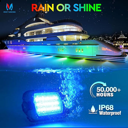 MICTUNING 2025 1000% Bright Q1 MAX RGB+IC Rock Lights, 16 Pods Chasing - Image 6
