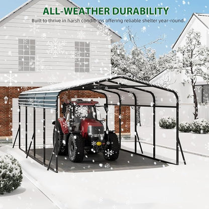 12' x 20' x 8.5' Heavy Duty Metal Carport - Image 6