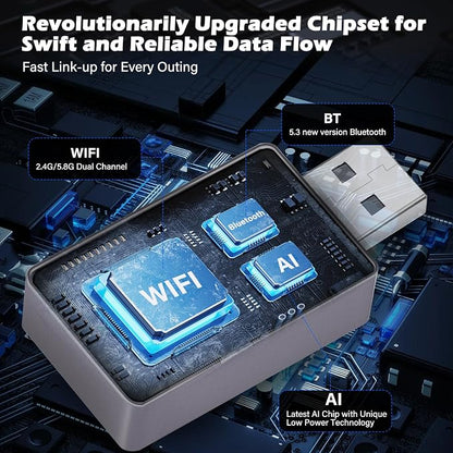 Wireless CarPlay Adapter for iPhone – Upgraded Version, Converts Wired CarPlay - Image 7
