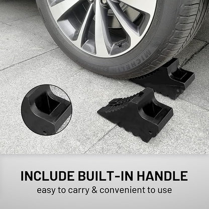 ROBLOCK Solid Rubber Wheel Chocks Heavy Duty Trailer Chock, G.V.W. Up to 4T - Image 5