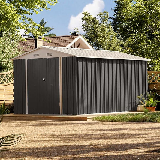 Patiowell 8 x 12 FT Metal Storage Shed by Patiowell
