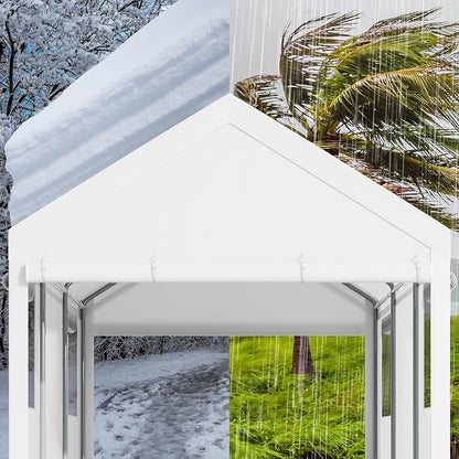 Walsunny Carport, 12x20ft Heavy Duty Carport Canopy - Image 6
