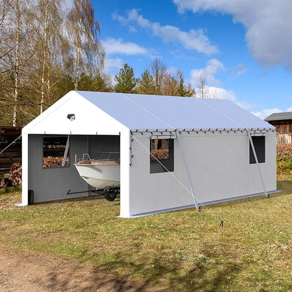 13x25 Carport, Heavy Duty Carport Canopy Garage - Image 7