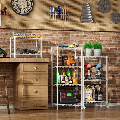 SINGAYE 2 Small Wire Shelves Garage Pantry Close Home Organizers and Storage - Image 6