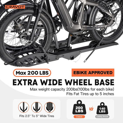 CyberRack E2 Hitch 2 EBike Rack - Image 3