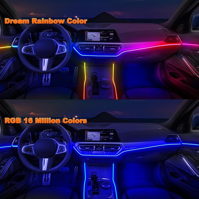 Car LED Strip Lights, Interior Acrylic LED Lights - Image 3
