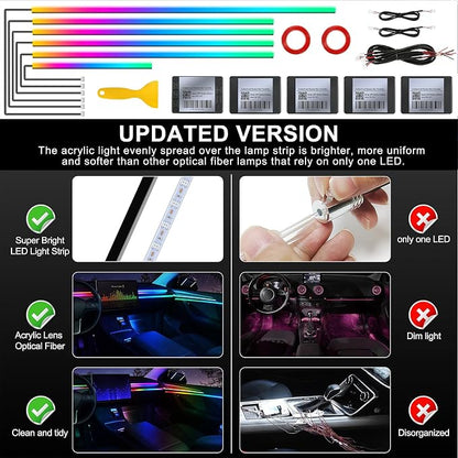 Dream+Color Acrylic Interior Car LED Strip Light - Image 5