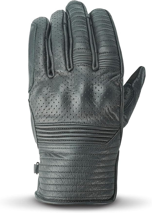 Leather Motorcycle Gloves with Adjustable Fitting Bike Riding Gloves by NeoJeans