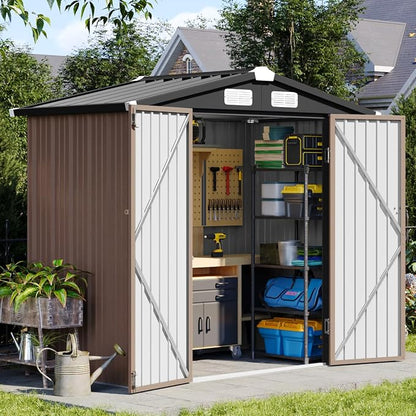 Aoxun 6x3.9 FT Shed Metal Outdoor Storage Shed Garden Shed by Aoxun