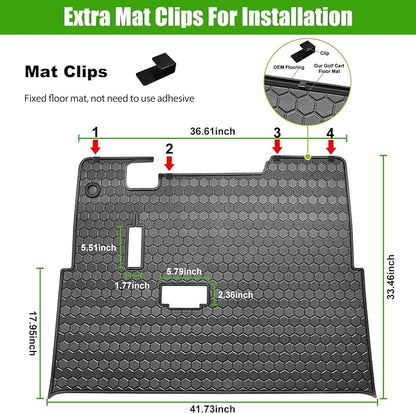 EZGO TXT Golf Cart Full Coverage Floor Liner Mat, fits EZGO TXT, Express S4 - Image 5